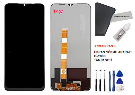Oppo A16 Lcd Ekran Dokunmatik Orijinal Kalite + B-7000 + TAMİR SETİ