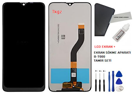 Samsung Galaxy A10 - SM-A105 Lcd Ekran Dokunmatik Orijinal Kalite + B-7000 + TAMİR SETİ
