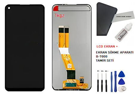 Samsung Galaxy A11 - SM-A115 Lcd Ekran Dokunmatik Orijinal Kalite + B-7000 + TAMİR SETİ