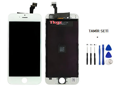 iPhone 6 Lcd Ekran Dokunmatik Orijinal Kalite (LW MARKA) BEYAZ + TAMİR SETİ