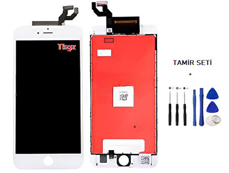 iPhone 6S PLUS Lcd Ekran Dokunmatik Orijinal Kalite (LW MARKA) BEYAZ + TAMİR SETİ