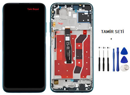 Huawei Uyumlu P40 Lite Lcd Ekran Dokunmatik Orijinal Kalite ÇITALI YEŞİL + TAMİR SETİ