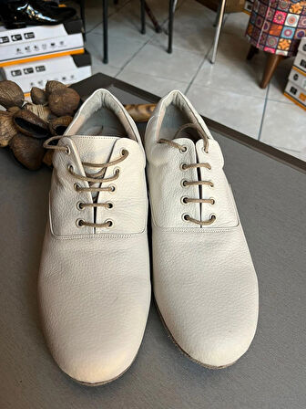 ERKEK ,EKRU, DERİ YENİ RAHAT KALIP 1,5 CM TOPUK TANGO, DANS VE SALON AYAKKABISI