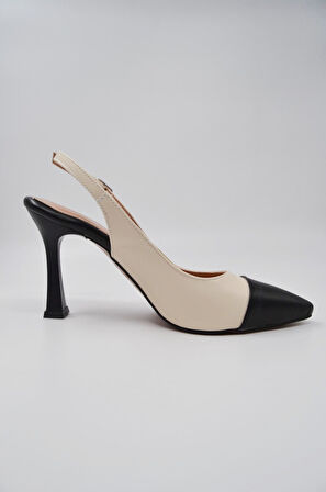 Elenor Renk Kontrastlı Stiletto