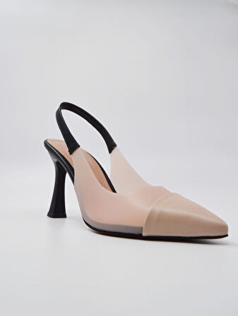 Elenor Renk Kontrastlı Stiletto