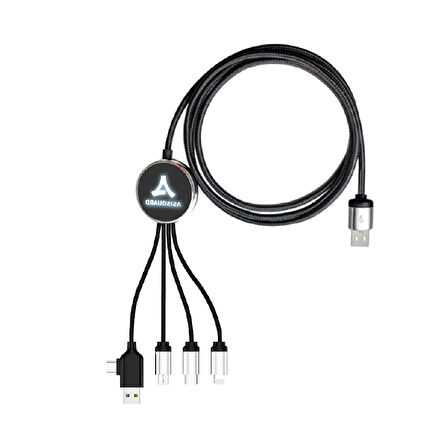 DivitPen Çoklu Şarj Kablosu Lighting-TypeC-Micro USB