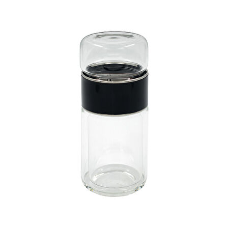Fame 350ml Siyah Cam Demlik