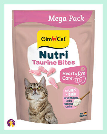 Gimcat Nutri Taurinli Lor Peynirli Kedi Ödülü 425GR - Mega Boy - Kalp ve Göz Bakımı