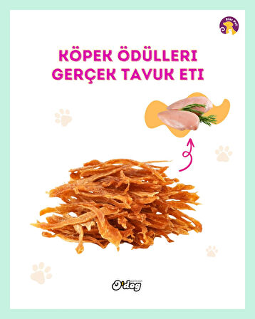 O'dog Kesilmiş Tavuk Jerkisi Şeritleri Köpek Ödülü (100 G)