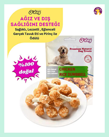 O'dog Gerçek Tavuk Eti ve Pirinç Köpek Ödülü (100 G)