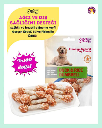 O'dog Gerçek Ördek Eti ve Pirinç Köpek Ödülü (100 gr)