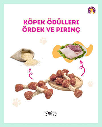 O'dog Gerçek Ördek Eti ve Pirinç Köpek Ödülü (100 gr)