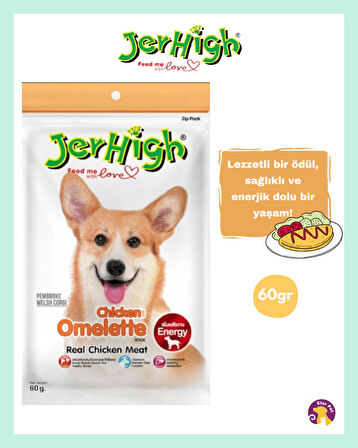 Jerhigh Yumurta ve Tavuk Eti Köpek Ödül Maması (60gr)