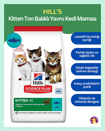 Hill's Science Plan Kitten Ton Balıklı Yavru Kedi Maması 1/5kg