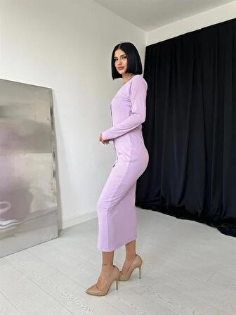 Kaşkorse Elbise - Lila