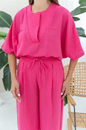 V Yaka Takım - Fuşya