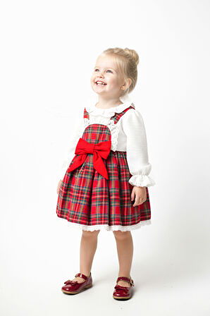 Kız Bebek Elbise Kız Çocuk Elbise Doğum Günü Parti Düğün Özel Gün Uzun Kol Astarlı Elbise