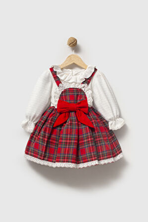 Kız Bebek Elbise Kız Çocuk Elbise Doğum Günü Parti Düğün Özel Gün Uzun Kol Astarlı Elbise