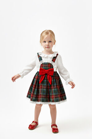 Kız Bebek Elbise Kız Çocuk Elbise Doğum Günü Parti Düğün Özel Gün Uzun Kol Astarlı Elbise