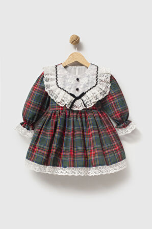 Kız Bebek Elbise Kız Çocuk Elbise Doğum Günü Parti Düğün Özel Gün Uzun Kol Astarlı Elbise