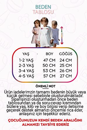 Kız Bebek Kız Çocuk Doğum Günü Parti Düğün Elbise Astarlı Çocuk Giyim Bebek Giyim ELBUZNDNT