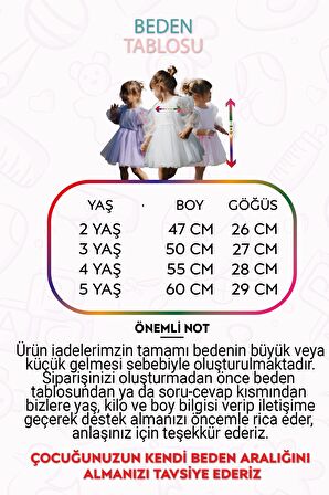 Bebek Kız Çocuk Doğum Günü Parti Düğün Elbise Tüllü Tütü Astarlı Çocuk Giyim Bebek Giyim Kız ELBUZNKNT