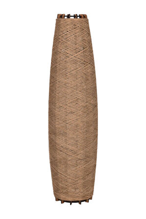 Bohem,Ahşap,Jüt,Hasır,Doğal Lambader 125*32