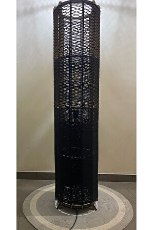 Bohem,Ahşap,Jüt,Hasır,Doğal Lambader 135*32