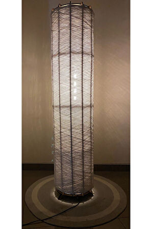 Bohem,Ahşap,,Doğal El Yapımı Lambader 135*32