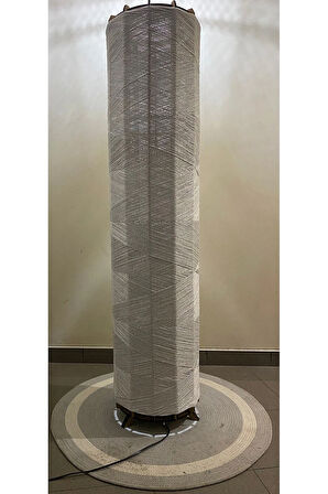 Bohem,Ahşap,,Doğal El Yapımı Lambader 135*32