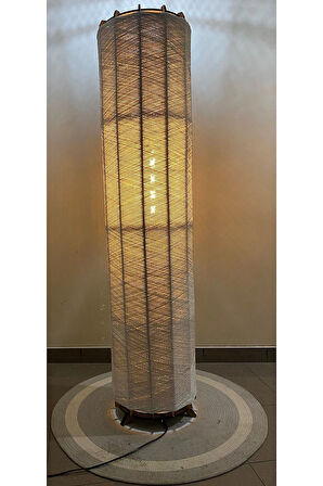 Bohem,Ahşap,,Doğal El Yapımı Lambader 135*32