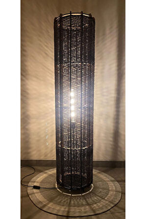 Bohem,Ahşap,Rustik,Modern,Doğal El Yapımı Lambader 135*32