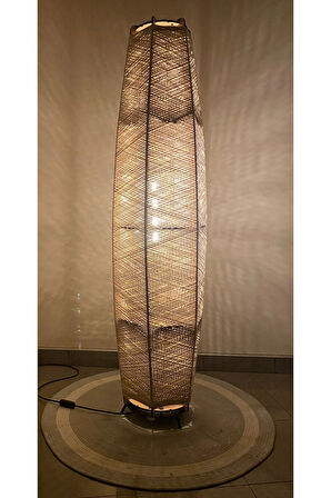 Bohem,Ahşap,,Modern,Rustik,Doğal El Yapımı Lambader 125*32