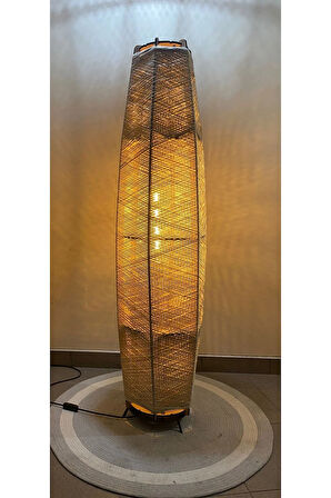 Bohem,Ahşap,,Modern,Rustik,Doğal El Yapımı Lambader 125*32