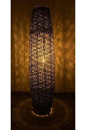 Bohem,Ahşap,Modern,Rustik,Doğal El Yapımı Lambader 125*32