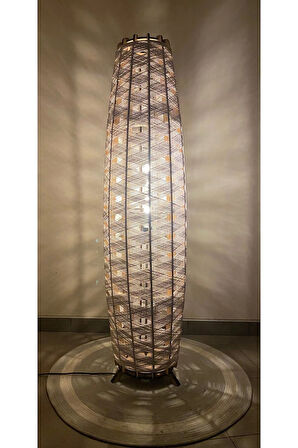 Bohem,Ahşap,Rustik,Modern,Doğal El Yapımı Lambader 125*32