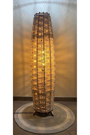 Bohem,Ahşap,Rustik,Modern,Doğal El Yapımı Lambader 125*32