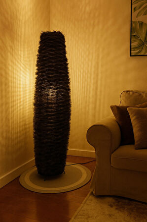 Bohem,Ahşap,Doğal El Yapımı Lambader 125*32