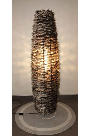 Bohem,Ahşap,Doğal El Yapımı Lambader 125*32