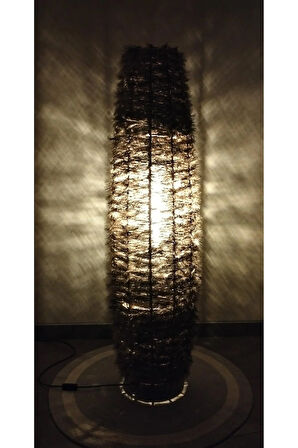 Bohem,Ahşap,Doğal El Yapımı Lambader 125*32