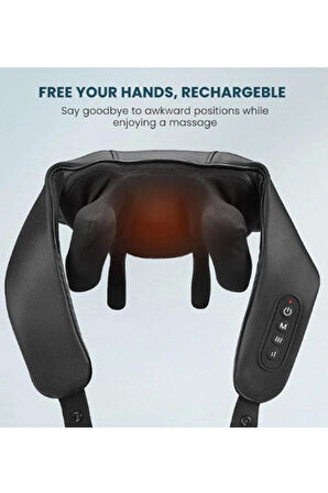 Şarjlı Ovmalı Isıtmalı Masaj Aleti Insan Eli Yoğurma Hissi  Yeni Model