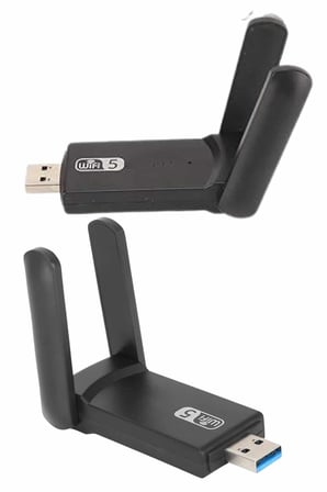 Wifi Alıcı Dual Band Usb 3.0 Adaptör Kablosuz Windows 7/8/10/11