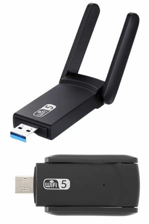 Mbps Wifi Alıcı Kablosuz Wifi Adaptörü Çift Band Çift Antenli