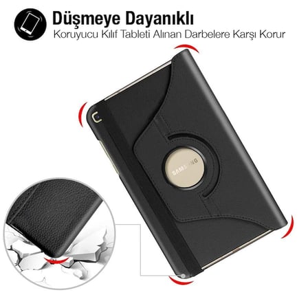 SM Galaxy Tab A 10.0 (P580-P585) 360 Derece Döner Standlı Kılıf-(5775)