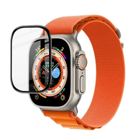 Apple Watch Ultra 49mm 3D Full Kaplama Ekran Koruyucu PET+PMMA-(5775)
