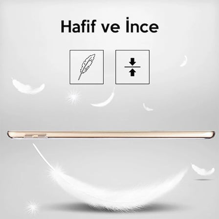 Ally İPad 9.7 2018 İPad 9.7 2017 Şeffaf Tpu Soft Silikon Kılıf-(5775)