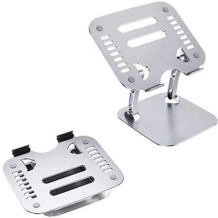 Ally T602 Ayarlanabilir Katlanır Isı Havalandırmalı Alüminyum Laptop Standı-(5
