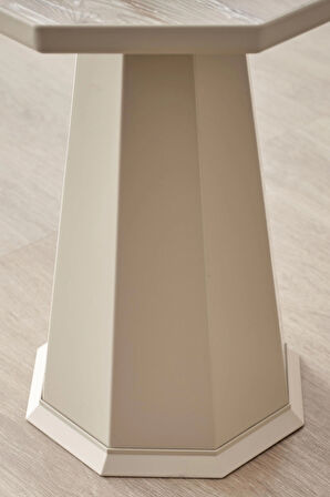 Elegance Sehpa,Tekli Sehpa,Yan Sehpa,Zigon Sehpa -Bej & Soho ( Bej Renk ) Desenli Renk Tabla