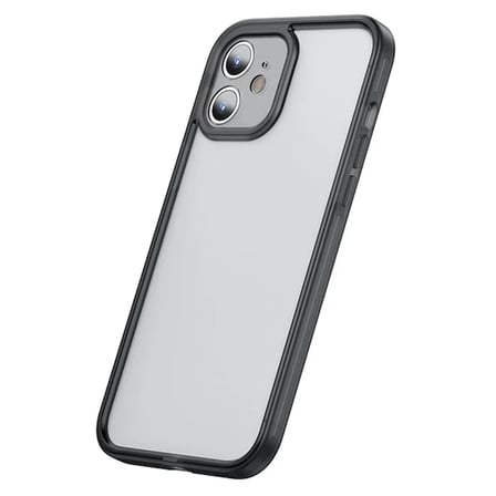 Baseus iPhone 12 6.1 Kamera Lens Koruyuculu Frame Kılıf-(5775)