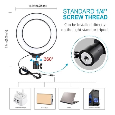 PULUZ 1.1M Çift Telefon tutucu 6.2CM Led Işık Stand YoutuberCanlı Yayın Selfie TikTok Makeup-(5775)
